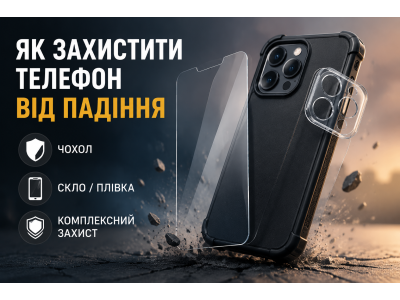 Як захистити телефон від падіння: чохол, скло чи плівка — що краще