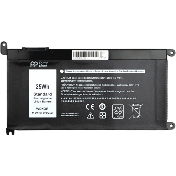 Акумулятор PowerPlant T2JX4 для ноутбука DELL Inspiron 17-5770 11.4V 2200mAh