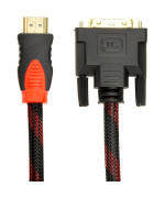 Видео кабель PowerPlant HDMI - DVI, 1.5м