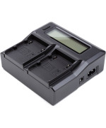 Зарядное устройство PowerPlant для Canon BP-A30 для двох акумуляторів, Black