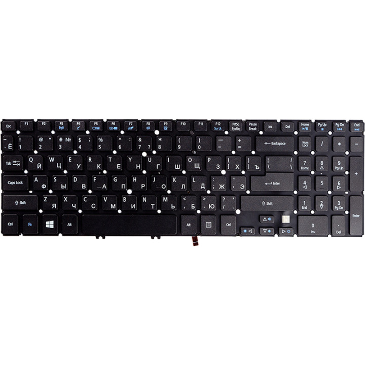 Клавіатура для ноутбука ACER Aspire M3-MA50, M5-581T, Black