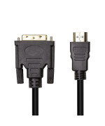Відео кабель PowerPlant HDMI (M) - DVI (M), 1.8 м
