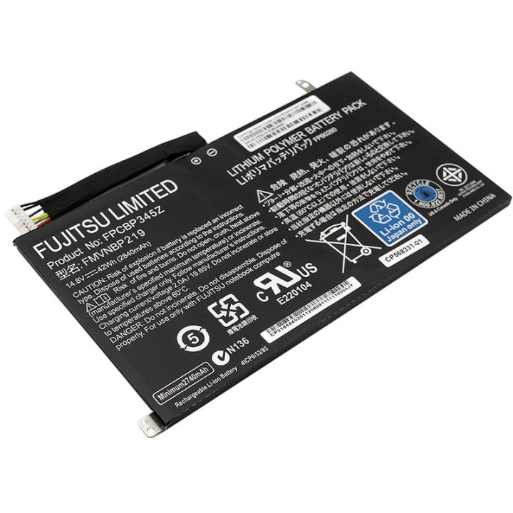 Аккумулятор FPCBP345Z для ноутбука FUJITSU LifeBook UH552, UH572 14.8V 2840mAh Оriginal