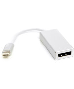 Перехідник PowerPlant USB Type-C 3.1 Thunderbolt 3 (M) - DisplayPort (F), 4K, 0.15 м, White