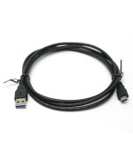 USB Кабель PowerPlant USB 3.0 AM – Type-C 1.5m, Black