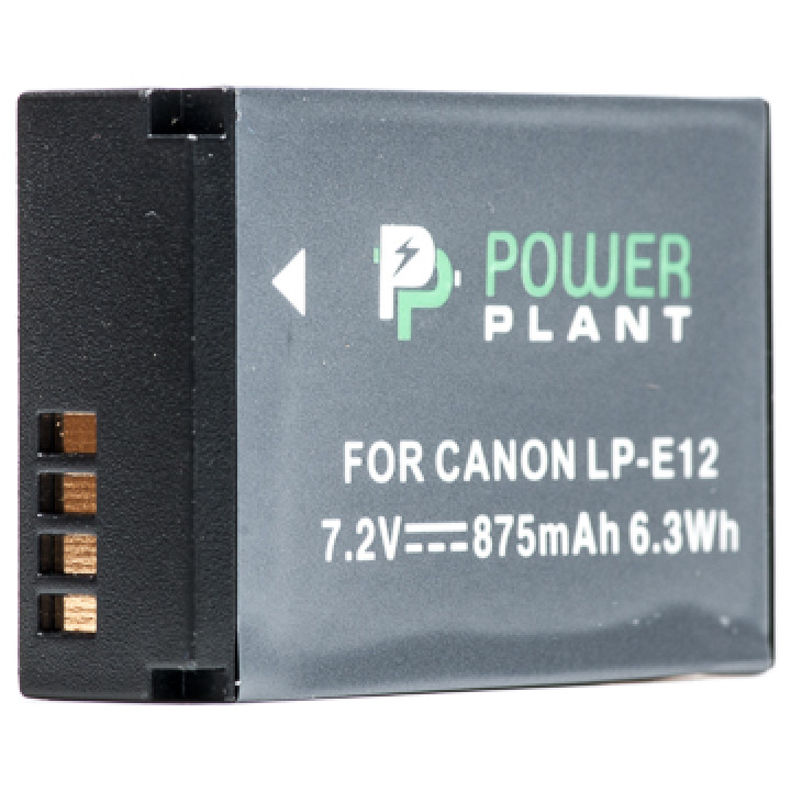 Акумулятор PowerPlant для Canon LP-E12 875mAh