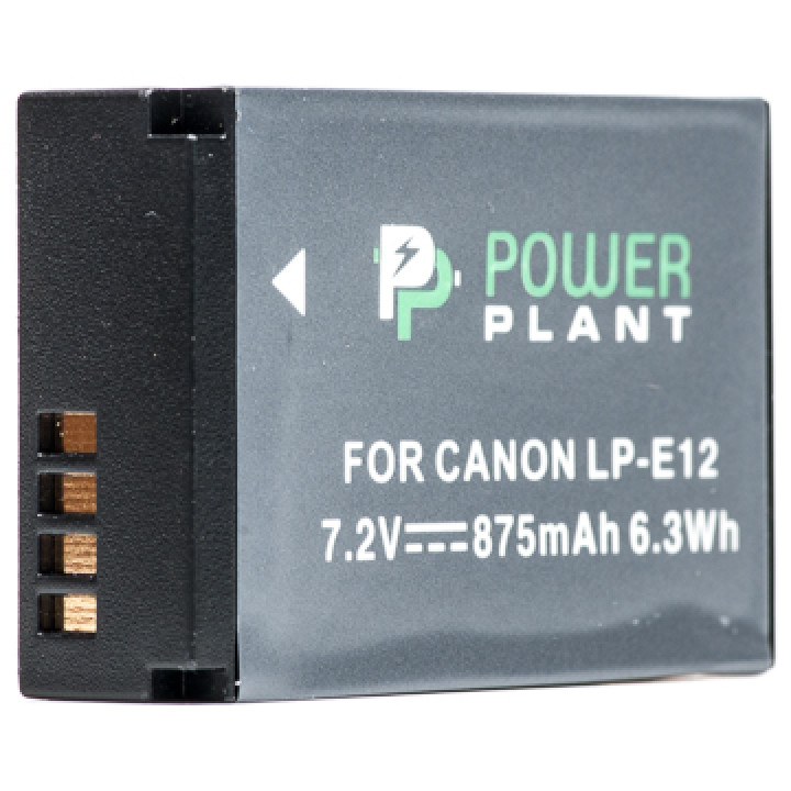 Аккумулятор PowerPlant для Canon LP-E12 875mAh