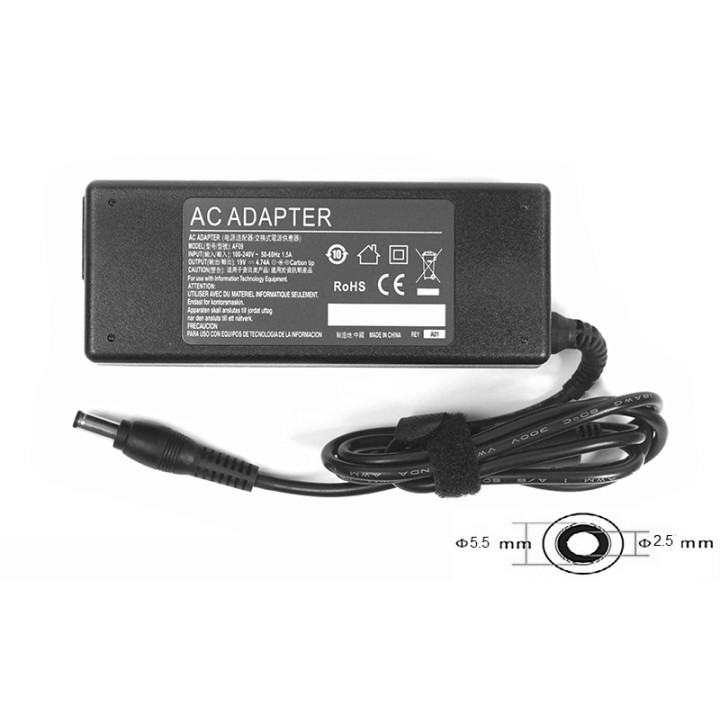 Блок питания PowerPlant для ноутбука HP 220V 19V 90W 4.74A 5.5 х 2.5
