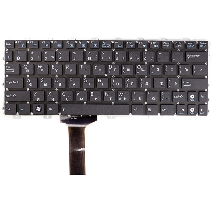 Клавіатура для ноутбука ASUS Eee PC 1011CX, 1015BX без кадру, Black
