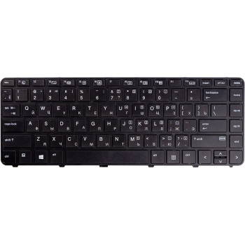 Клавиатура для ноутбука HP Probook 430 G3, 440 G3 черный фрейм, Black