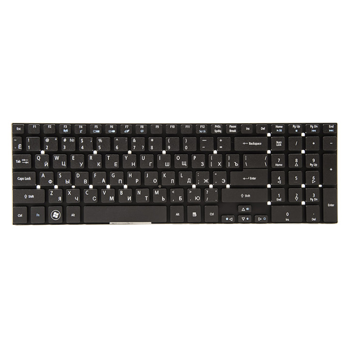 Клавіатура для ноутбука ACER Aspire E1-570G, E5-511, без кадру, Black