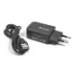 Мережевий зарядний пристрій PowerPlant W-280 USB 5V 2A micro USB, Black