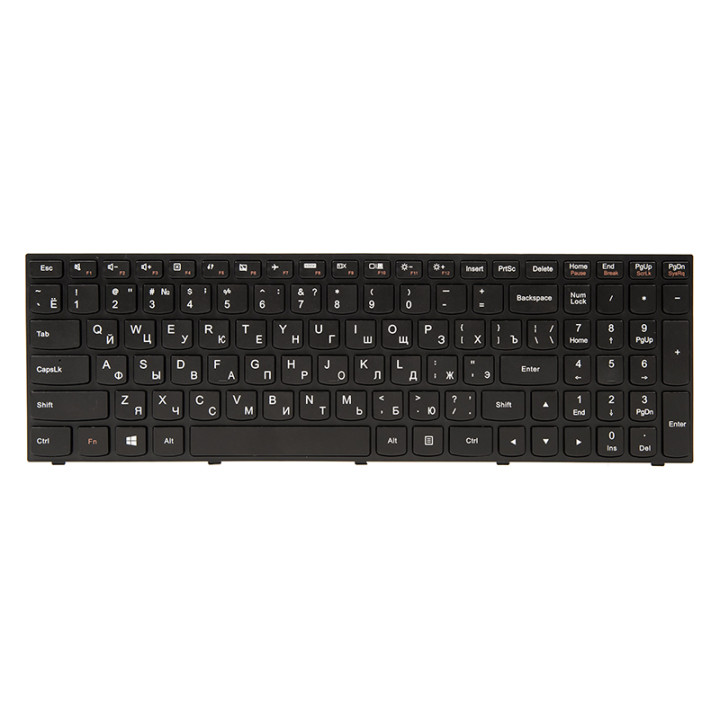 Клавіатура для ноутбука IBM/LENOVO IdeaPad G50-30 чорний фрейм, Black