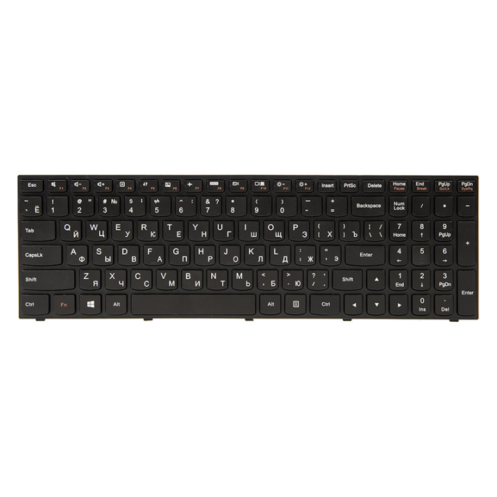 Клавиатура для ноутбука IBM/LENOVO IdeaPad G50-30 черный фрейм, Black