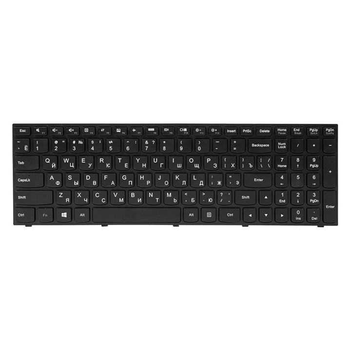 Клавіатура для ноутбука IBM/LENOVO IdeaPad G50-30 чорний фрейм, Black