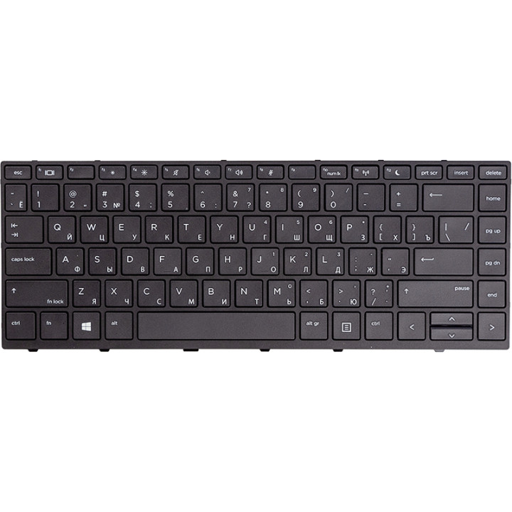 Клавіатура для ноутбука HP Probook 430 G5, 440 G5 чорний фрейм, Black