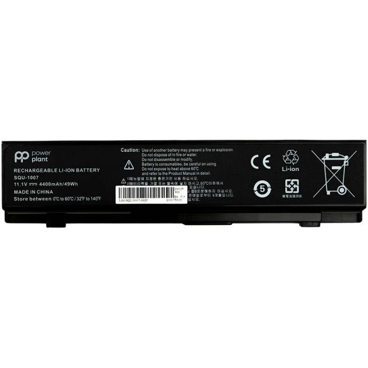Акумулятор PowerPlant для ноутбуков LG Aurora ONOTE S430 (SQU-1017) 11.1V 4400mAh
