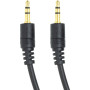 Аудіо кабель PowerPlant 3.5 мм M-M 1.5м, Black