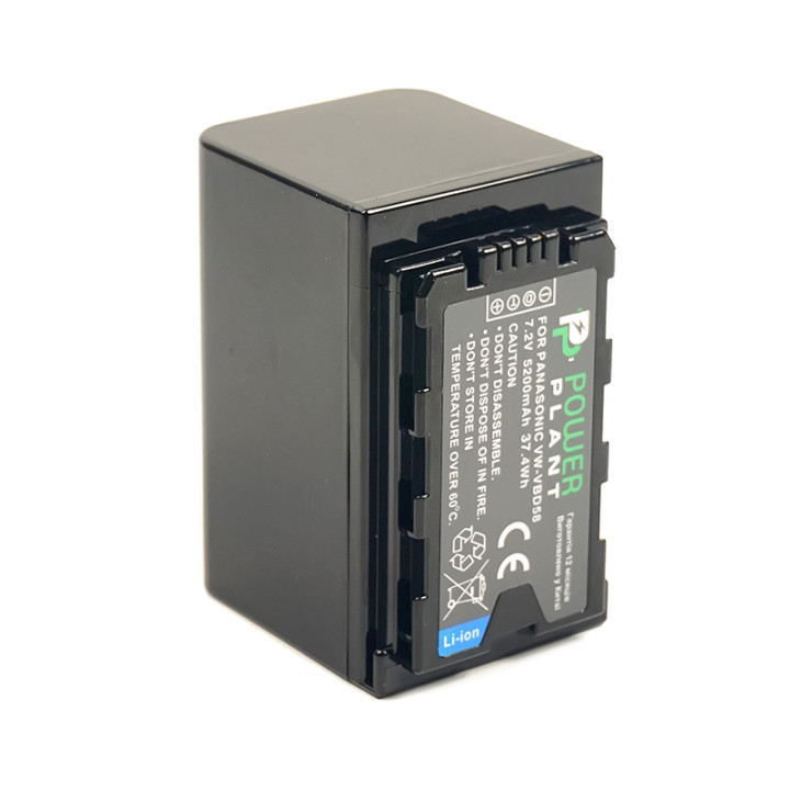 Акумулятор PowerPlant для Panasonic VW-VBD58 5200mAh