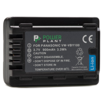Акумулятор PowerPlant для Panasonic VW-VBY100 900mAh