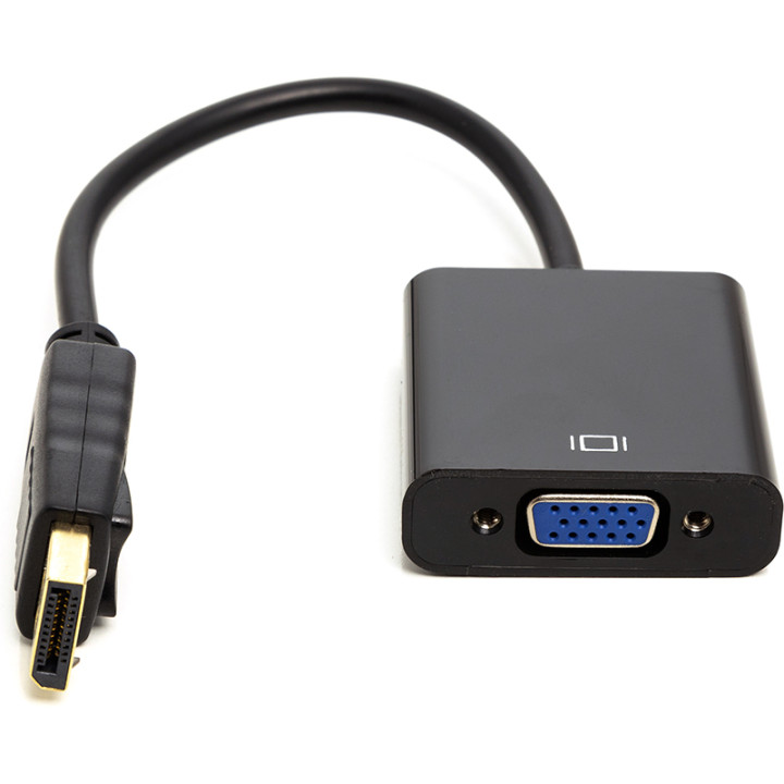 Перехідник PowerPlant DisplayPort (M) - VGA (F), 0.15 м