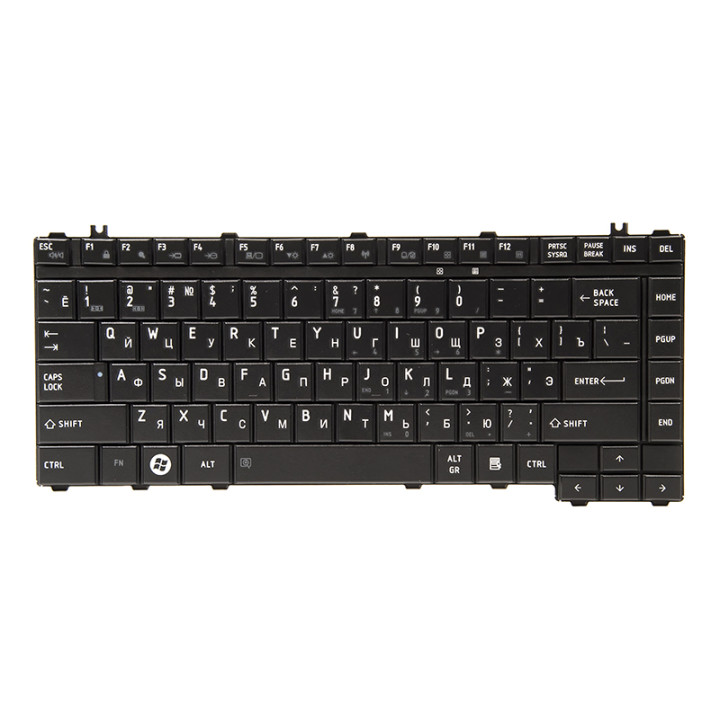 Клавіатура для ноутбука TOSHIBA Satellite A200, A300 чорний фрейм, Black