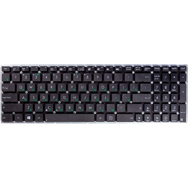 Клавіатура для ноутбука ASUS X556, X556U, Black