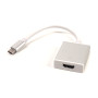Кабель-перехідник PowerPlant HDMI female - USB Type-C, 0.15м, Blister