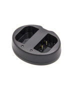 Зарядное устройство PowerPlant для Panasonic DMW-BLF19E для двох акумуляторів, Black