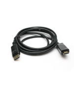 Видео кабель PowerPlant DisplayPort - HDMI 1.3V,  позолоченные коннекторы, 1.8м