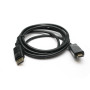Відео кабель PowerPlant DisplayPort - HDMI 1.3V, позолочені конектори, 1.8м