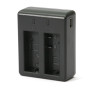 Мережевий зарядний пристрій PowerPlant для Dual SJCAM SJ4000 для двох акумуляторів, Black