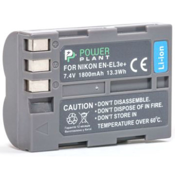 Акумулятор PowerPlant для Nikon EN-EL3e 1800mAh