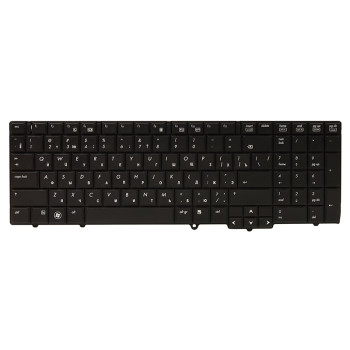 Клавіатура для ноутбука HP 6540B, 6545B, 6550B чорний фрейм, Black