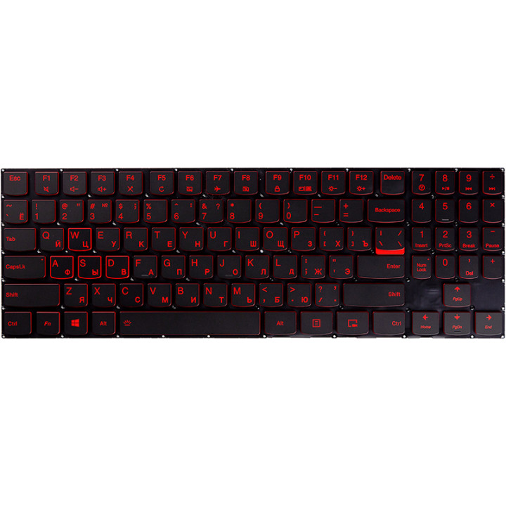 Клавиатура для ноутбука LENOVO Legion Y520, R720 подсветка, Black