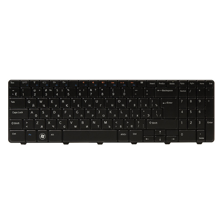 Клавиатура для ноутбука DELL Inspiron N5010 черный фрейм, Black