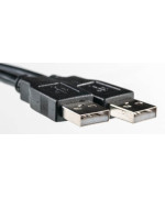 USB Кабель PowerPlant USB 2.0 AM– AM, 5м, One ferrite, Black