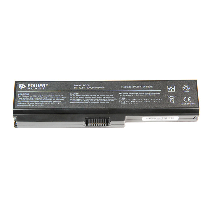 Аккумулятор PowerPlant PA3817U-1BAS для ноутбука TOSHIBA Satellite L750 10.8V 5200mAh