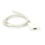 Видео кабель PowerPlant HDMI female - USB Type-C 1.8м, White