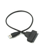 Переходник PowerPlant USB 3.0 to SATA для жесткого диска HDD, Black