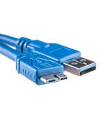 USB Кабель PowerPlant USB 3.0 AM - Micro, 1.5м, Blue