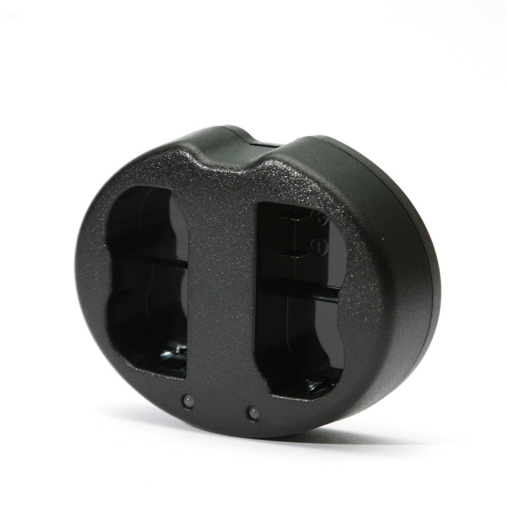 Зарядное устройство PowerPlant для Dual Canon LP-E6 для двох акумуляторів, Black