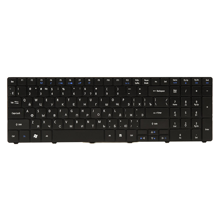 Клавіатура для ноутбука ACER Aspire 5810 чорний фрейм, Black