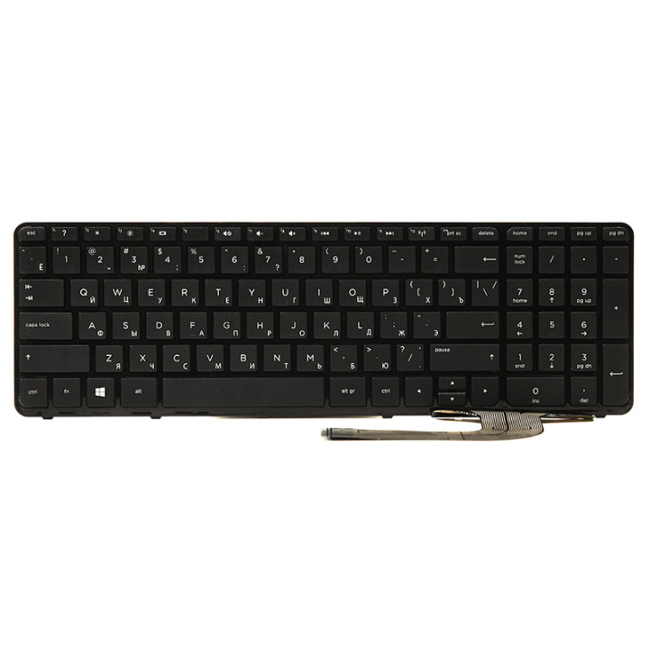 Клавіатура для ноутбука HP 250 G2, G3; 255 G2, G3; 256 G2, G3 чорний фрейм, Black