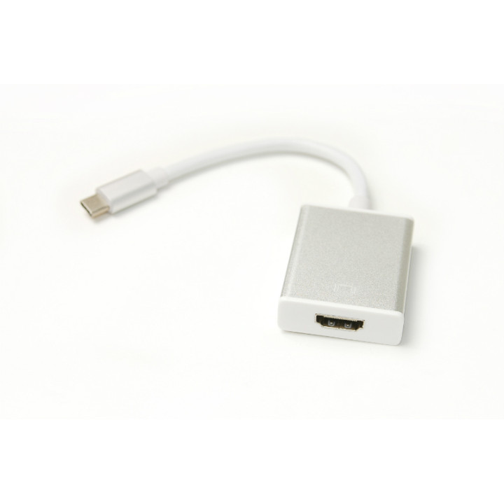 Кабель-переходник PowerPlant HDMI female - USB Type-C, 0.15м