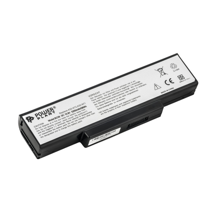 Аккумулятор PowerPlant A32-K72 AS-K72-6 для ноутбуков ASUS A72, A73 10.8V 5200mAh