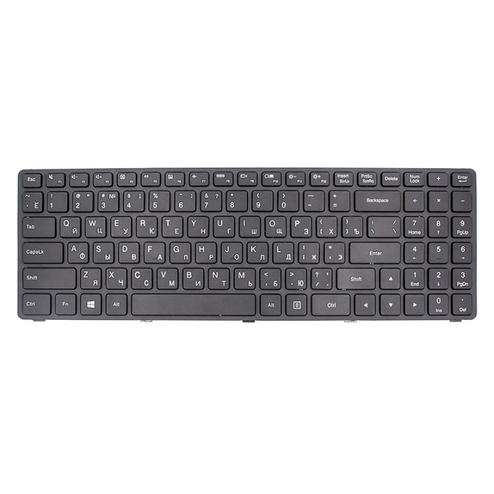 Клавіатура для ноутбука IBM/LENOVO IdeaPad 100-15IBD чорний фрейм, Black