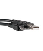 USB Кабель PowerPlant USB 2.0 AM - Micro, 0.1м, Black