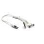 USB Кабель PowerPlant универсальный USB 2.0 AM – Mini, Micro, Lightning, I-Pod, 0.3м, White
