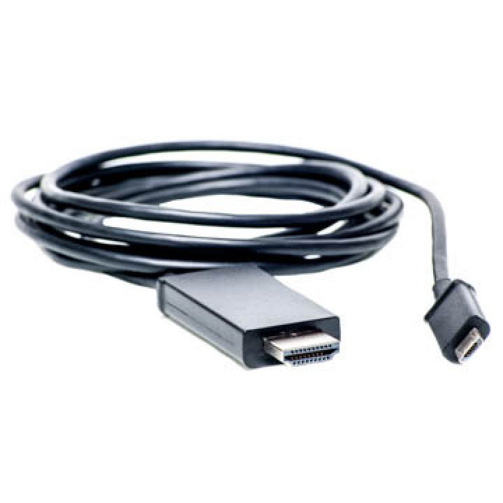 Відео кабель PowerPlant HDMI MHL - micro USB 1.8м, Black